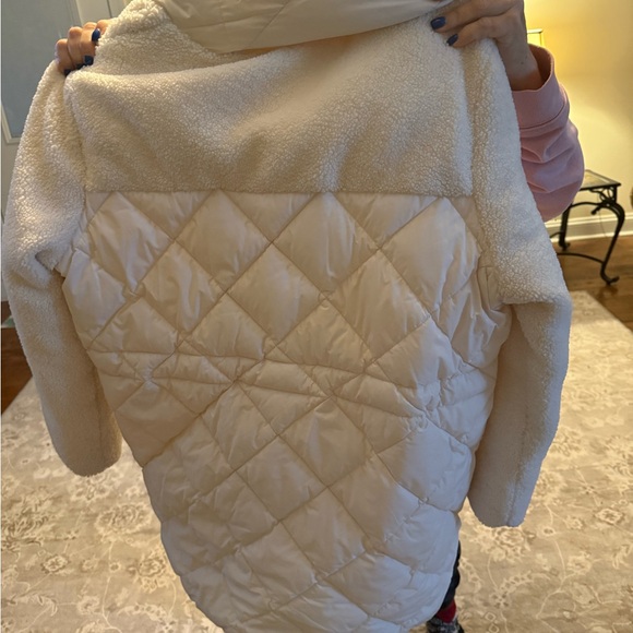 Koolaburra Women's Puffer Jacket with Hood - Cream - Picture 3 of 3